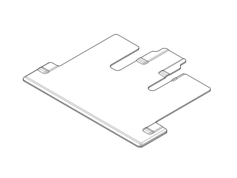 Veloursmatten, Gepäckraum, mit Einfachschiene, 1-teilig, A3, extralang, mit H05, mit U90/U91, V-Klasse/EQV, schwarz, A4476800204