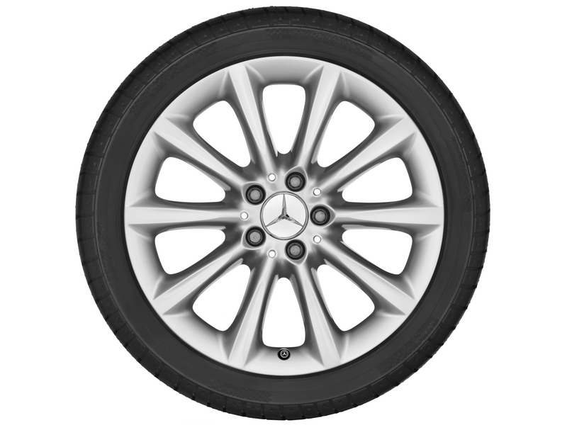 10-spoke wheel, 45.7 cm (18 inch), GL-GLS/ M-GLE-Class, 265/60 R18/, titanium silver, A16640111029765