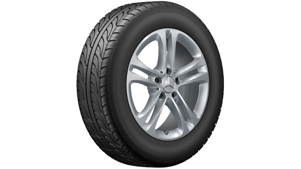 Cerchio a 5 doppie razze, argento vanadio, Michelin, Pilot Alpin 5 MO, 215/65 R17 99H, invernale, Q440301510890G2