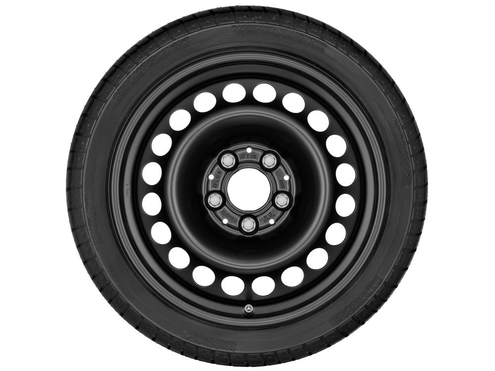 Stahl-Rad Schwarz, Continental, ContiWinterContact TS 830 P MO, 195/65 R15 91T, Winter, Q4401111103700J2020