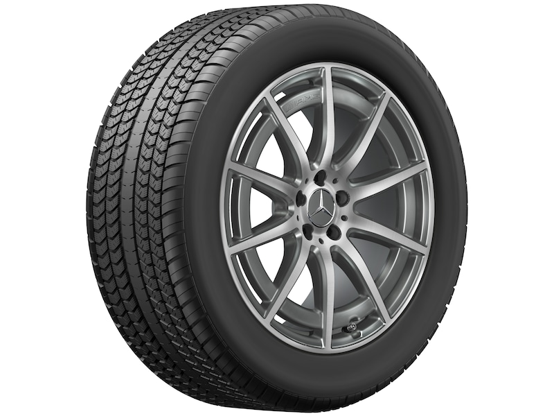 AMG 10-spoke wheel, 48.3 cm (19-inch), high-sheen, E-Class, 295/35 R19/, tantalum gray, A21340170007Y51