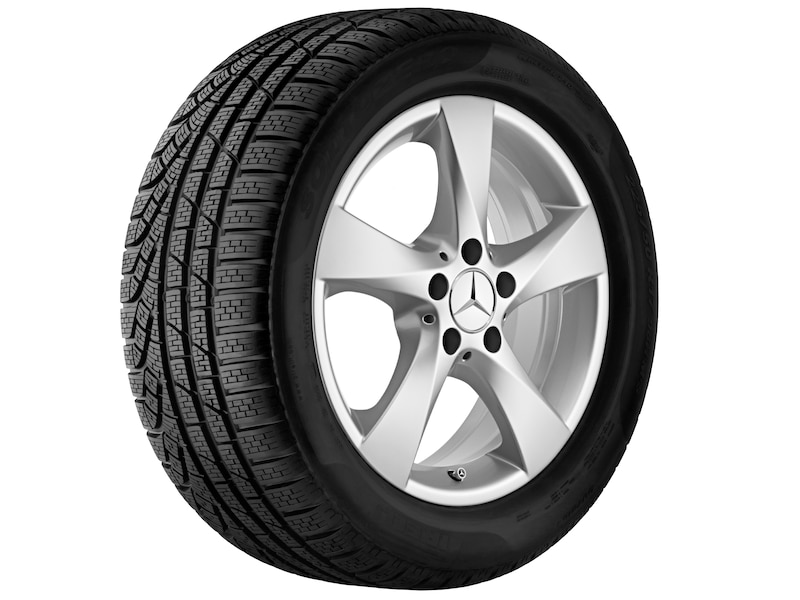 5-Speichen-Rad Vanadiumsilber, Continental, ContiWinterContact TS 830 P, 225/55 R17 101V XL, Winter, Q44019111087A