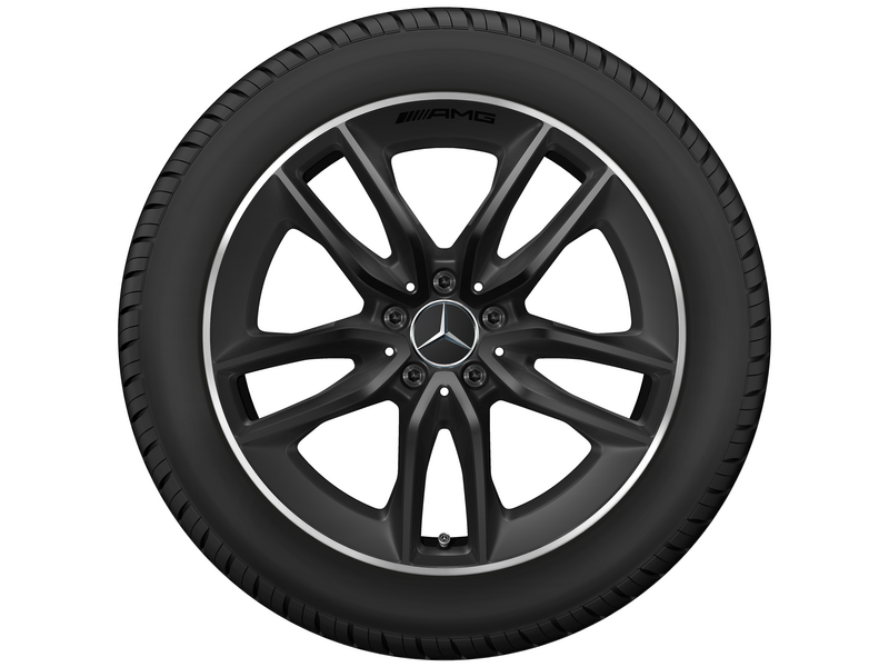 AMG 5-twin-spoke wheel, matt black, rim flange polished, Pirelli, P Zero Winter MO1, 285/40 R19 107V XL, winter, Q4401417124400J2020