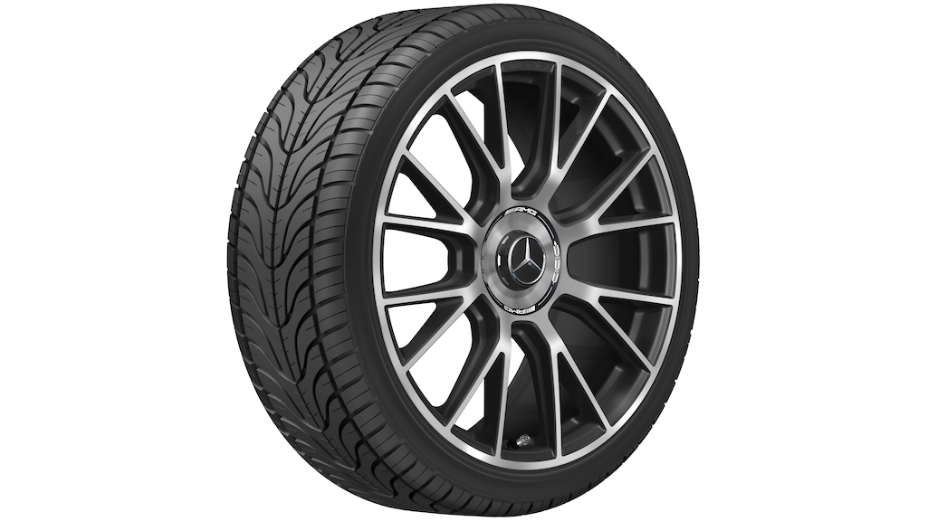 AMG Leichtmetallrad, im Kreuzspeichen-Design, 50,8 cm (20 Zoll) AMG Leichtmetallrad, im Kreuzspeichen-Design, 50,8 cm (20 Zoll)