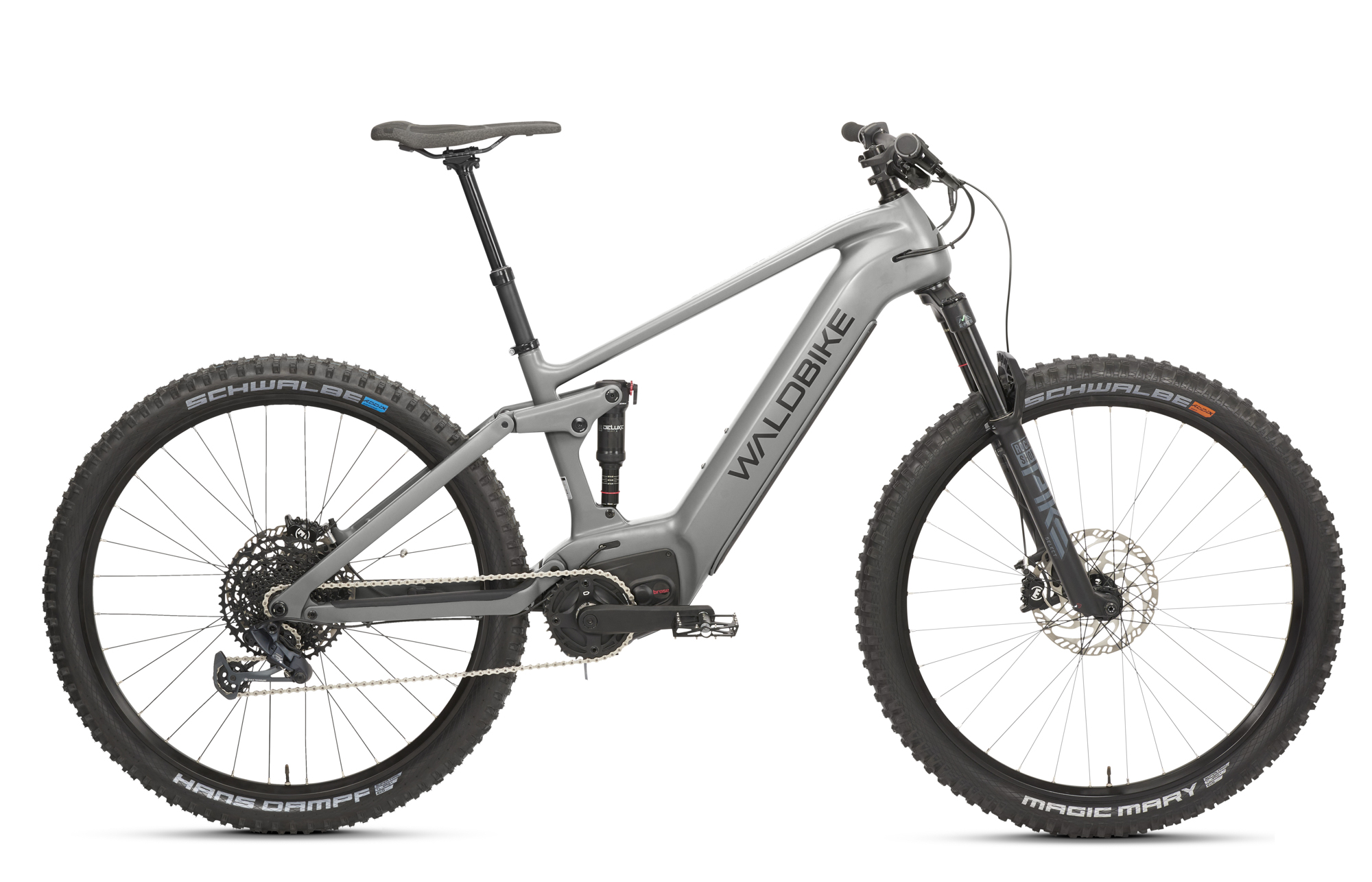 Quercus Carbon Fully "S/M", All Mountain E-Bike porcini gray, WB-10002023.102.1