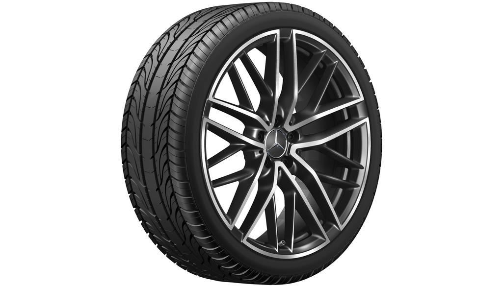 AMG 5-Doppelspeichen-Rad, 53,3 cm (21 Zoll), glanzgedreht, GLC, 285/35 R21/, schwarz, A25340158007X23