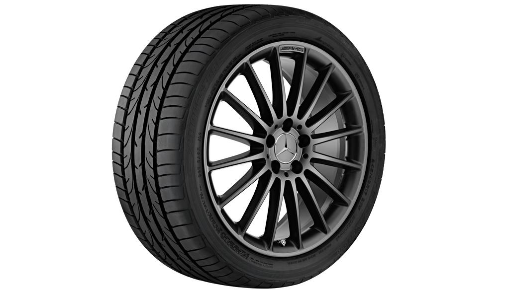 AMG multi-spoke wheel, 48.3 cm (19-inch), CLA/ A-Class, 235/35 R19/, black matt, A17640105027X35 AMG multi-spoke wheel, 48.3 cm (19-inch), CLA/ A-Class, 235/35 R19/, black matt, A17640105027X35