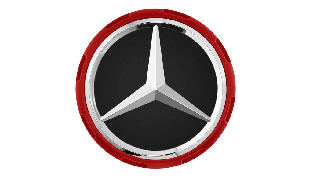 AMG wielnaafkap, in centraalslotuitvoering, (inclusief S-Klasse/ GLC/ EQB), rood, A00040009003594