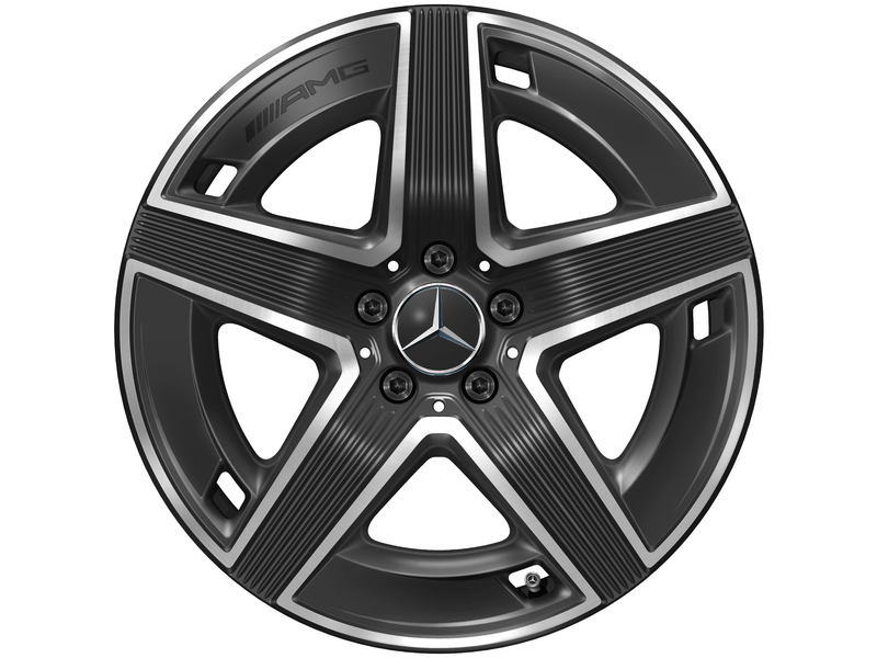 AMG 5-twin-spoke wheel, gloss black, Continental, EcoContact 6 Q MO, 235/55 R19 105W XL, summer, Q440651110670