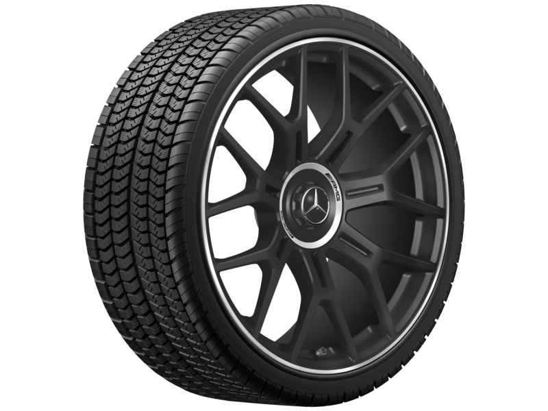 AMG forged wheel in cross-spoke design, 53.3 cm (21-inch), high-sheen rim flange, GLC, 265/40 R21/, black matt, A25440116007X71