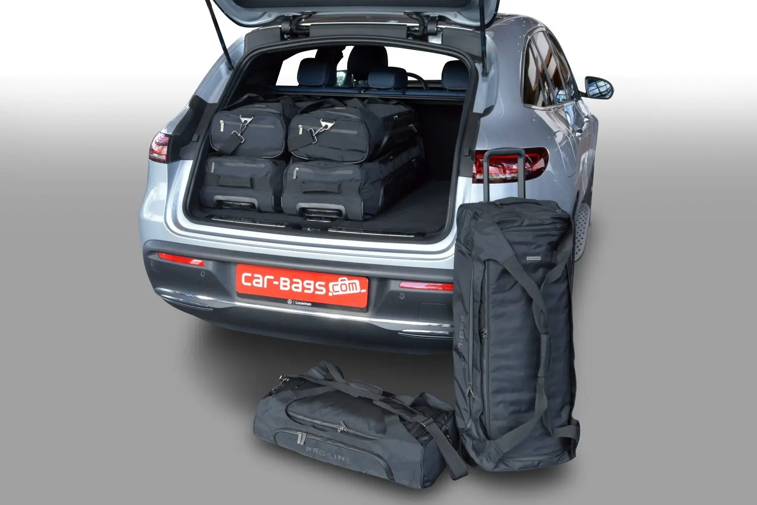 Travel bag set suitable for Mercedes-Benz EQC (N293) 2019-2023 Pro.Line, A-Class, black, CB-M24101SP