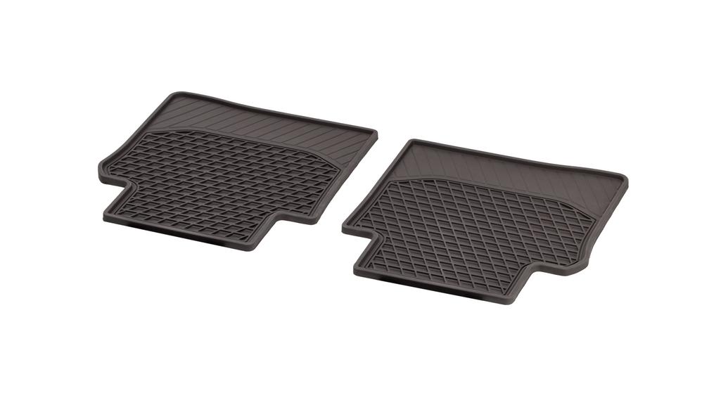 CLASSIC all-weather mats, rear, 2-piece, E-Class, espresso brown, A21368003068U51