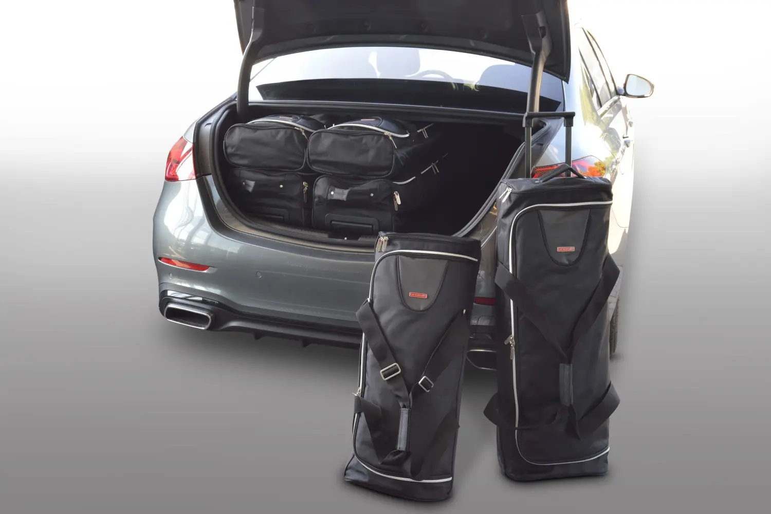 Travel bag set suitable for Mercedes-Benz C-Class (W206) 2021-today 4-door sedan - black, CB-M26501S