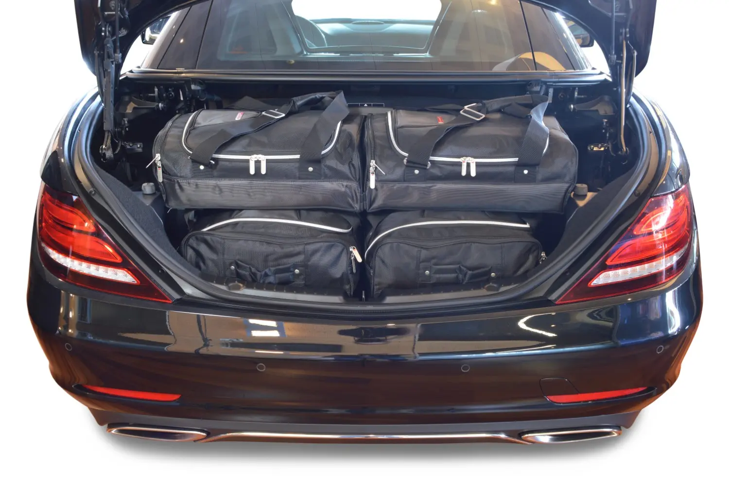 Reisetaschenset passend für Mercedes-Benz SLK - SLC (R172) 2011-2020 - Schwarz, CB-M23701S
