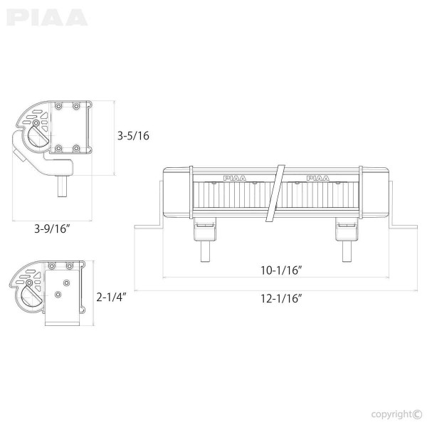 PIAA LED LightBar RF10 Driving, Sprinter/ G-Class/Vito, D4x4-PIAABAR10S.XYZ.1000