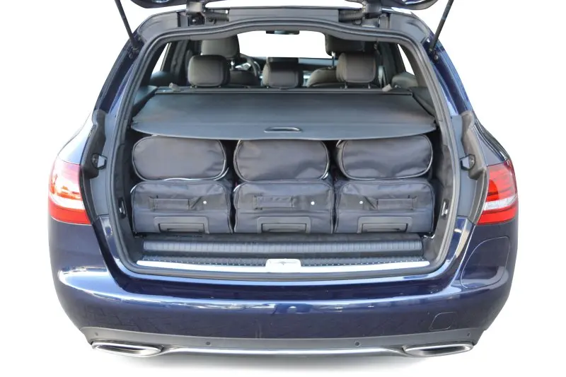 Set di borse da viaggio adatto alla Mercedes-Benz Classe C estate (S205) 2015-2019 - nero, CB-M21501S