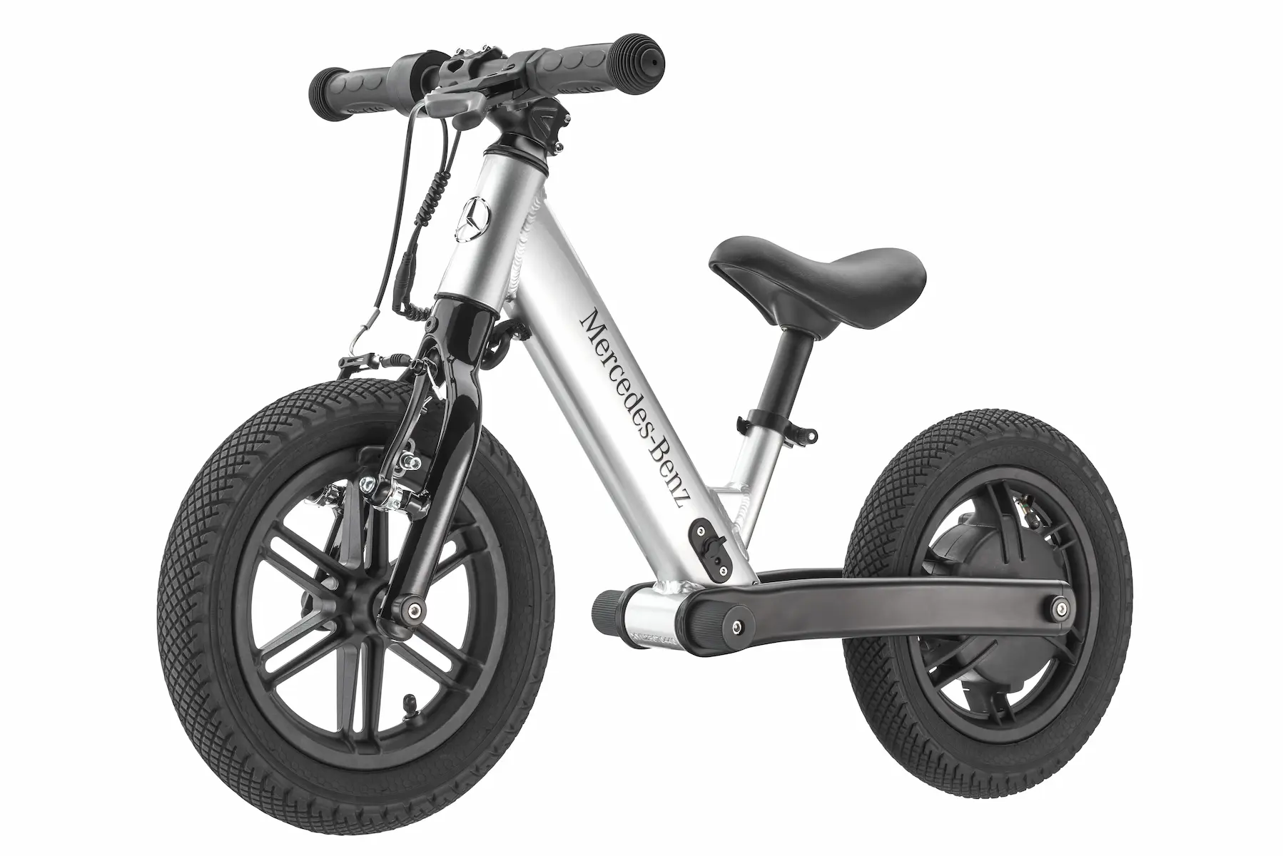 Laufrad Kinder, E-Balance, silberfarben, Aluminium, Micro Mobility, B66959871