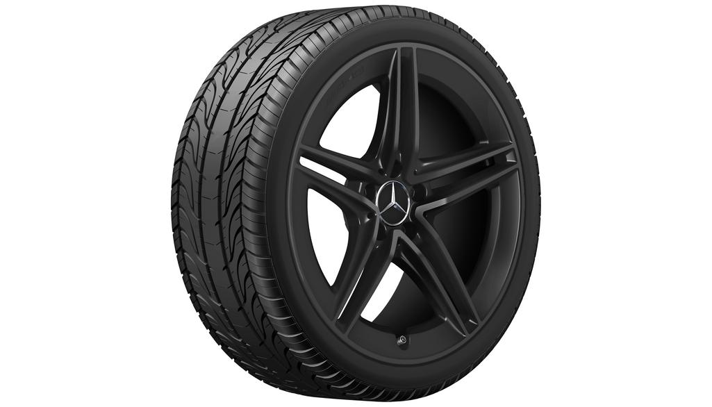 AMG 5-dubbelspaaks velg, 48,3 cm (19 inch), A-Klasse, 245/35 R19/, matzwart, A17740123007X35 AMG 5-dubbelspaaks velg, 48,3 cm (19 inch), A-Klasse, 245/35 R19/, matzwart, A17740123007X35