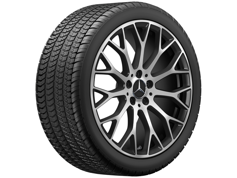 AMG Vielspeichen-Rad, 50,8 cm (20 Zoll), glanzgedreht, AMG GT, 295/30 R20/, schwarz matt, A19040130007X36