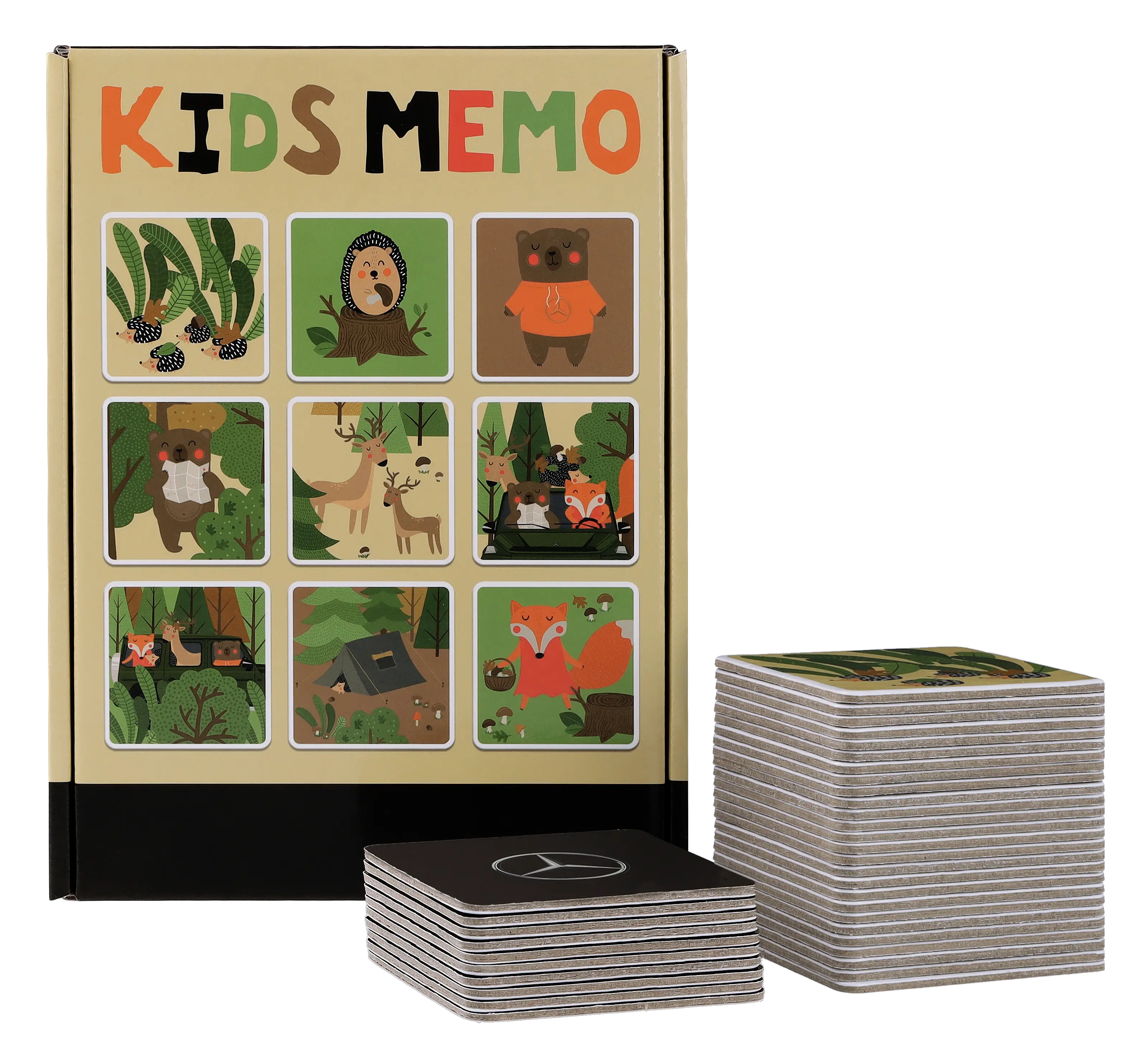 Kids Memo, Wald, bunt, Pappe, Headu, B66959869