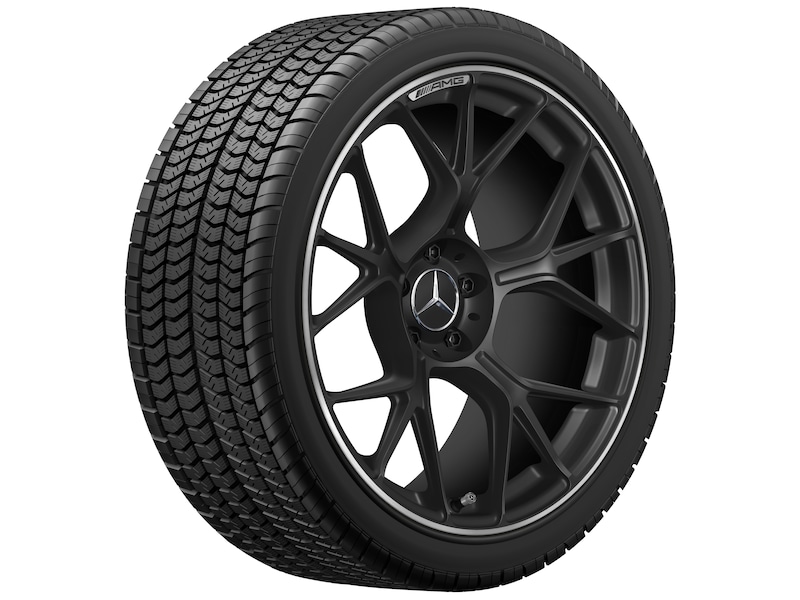 AMG forged wheel in cross-spoke design, 50.8 cm (20-inch), high-sheen rim flange, 295/30 R20/, matt black, A23640132007X71