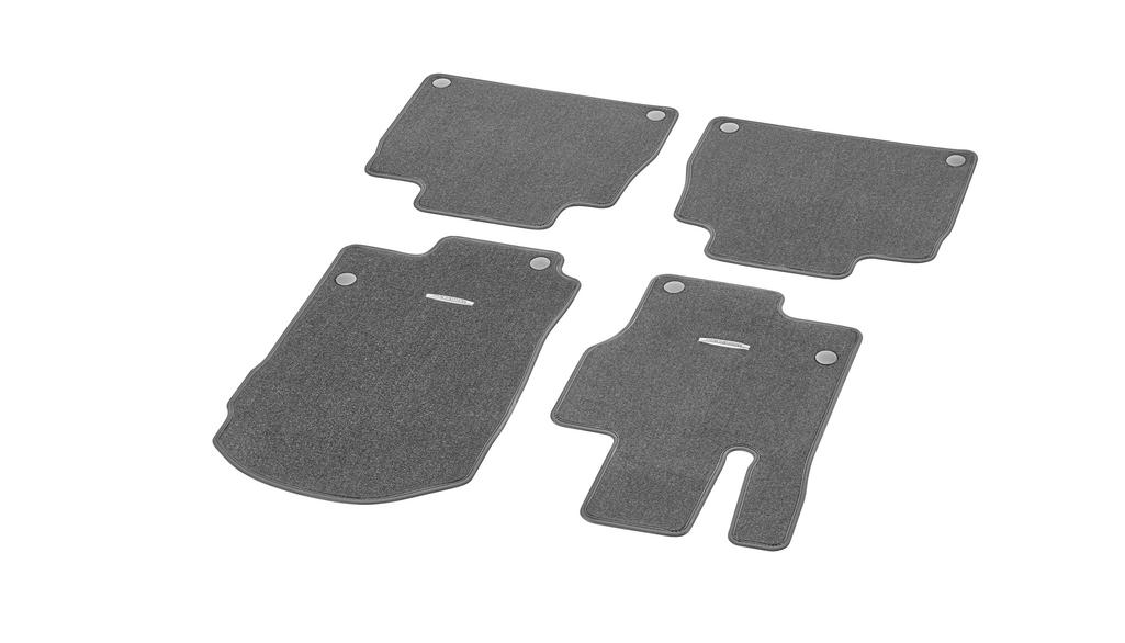 CLASSIC velour mats, set, 4-piece, GLE, magma gray, A16768068037P92