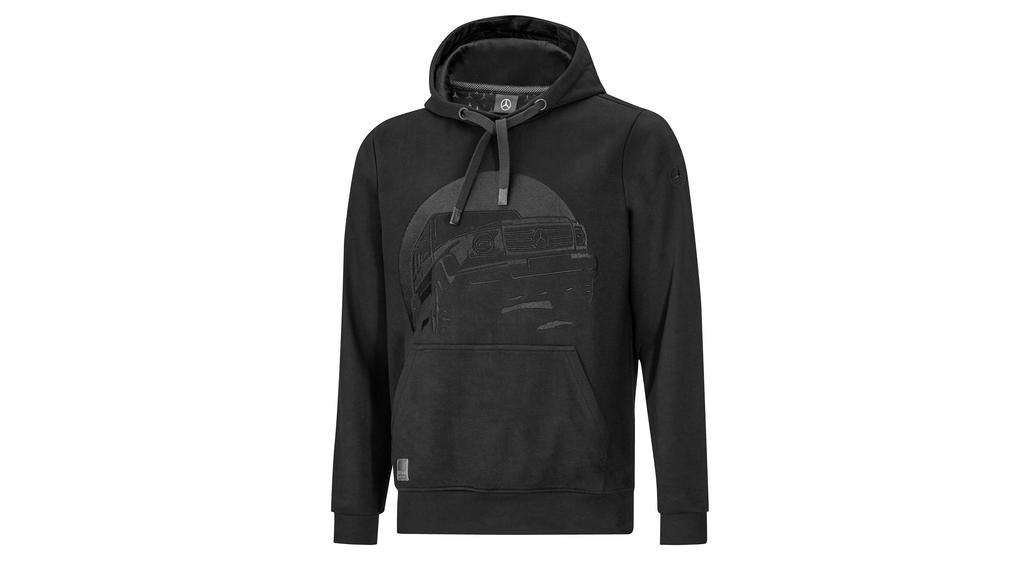Sweathoody Herren, schwarz, B66959578