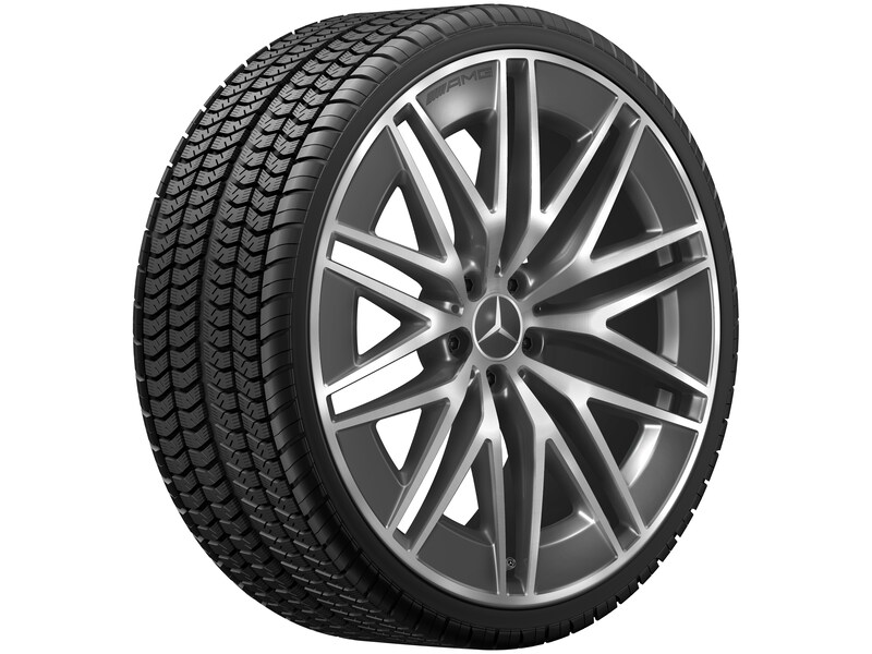 AMG Vielspeichen-Rad, 55,9 cm (22 Zoll), glanzgedreht, GLE, 325/35 R22/, tantalgrau, A16740146017Y51