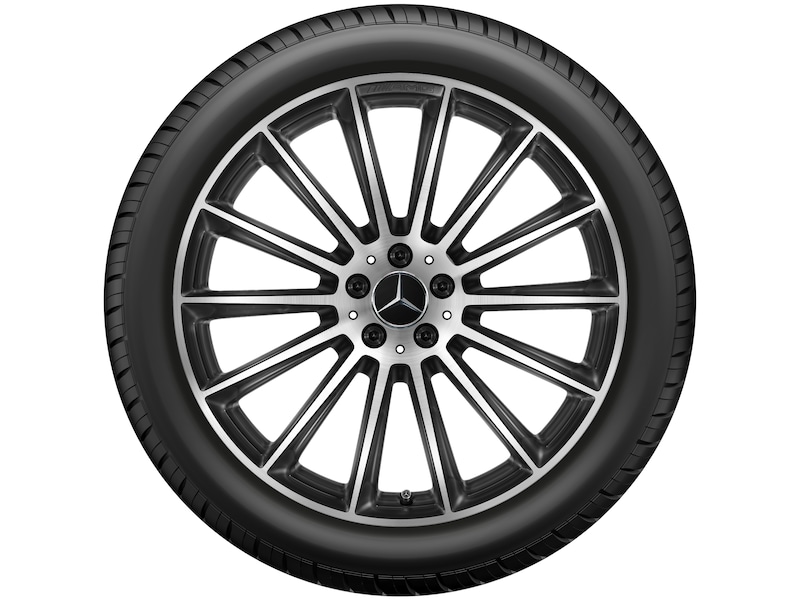 Mercedes-Benz Original Winter-Komplettrad AMG Vielspeichen schwarz glanzgedreht , Pirelli, Scorpion Winter MO, 275/45 R21 107 V None, Winter, Q440141717070