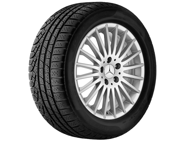 Multi-spoke wheel, vanadium silver, Dunlop, SP WINTER SPORT 4D, 225/55 R17 101H XL, winter, Q440191210120