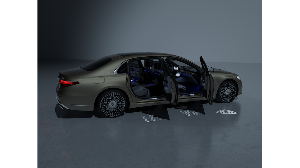 LCD-Projektor, mit animiertem Mercedes-Maybach Pattern, S-Klasse/ EQS, A2238209005