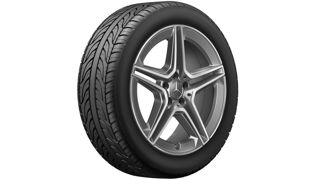 AMG 5-Doppelspeichen-Rad, 48,3 cm (19 Zoll), glanzgedreht, GLB/ GLA, 235/50 R19/, tantalgrau, A24740115007Y51