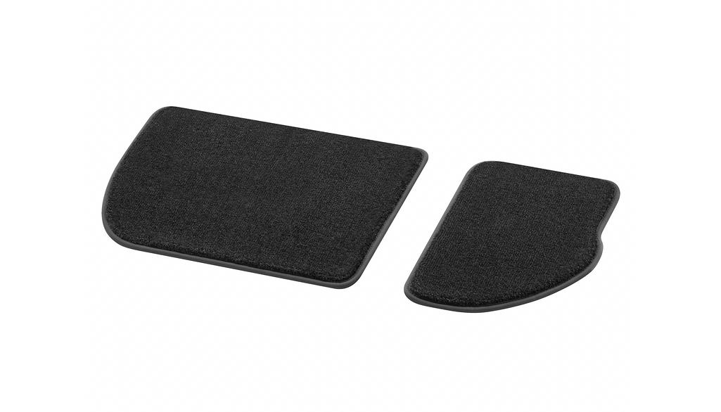 Tappetini in velluto EXCLUSIVE, 3a fila di sedili, 2 pezzi, GLB, nero, A24768066059K26