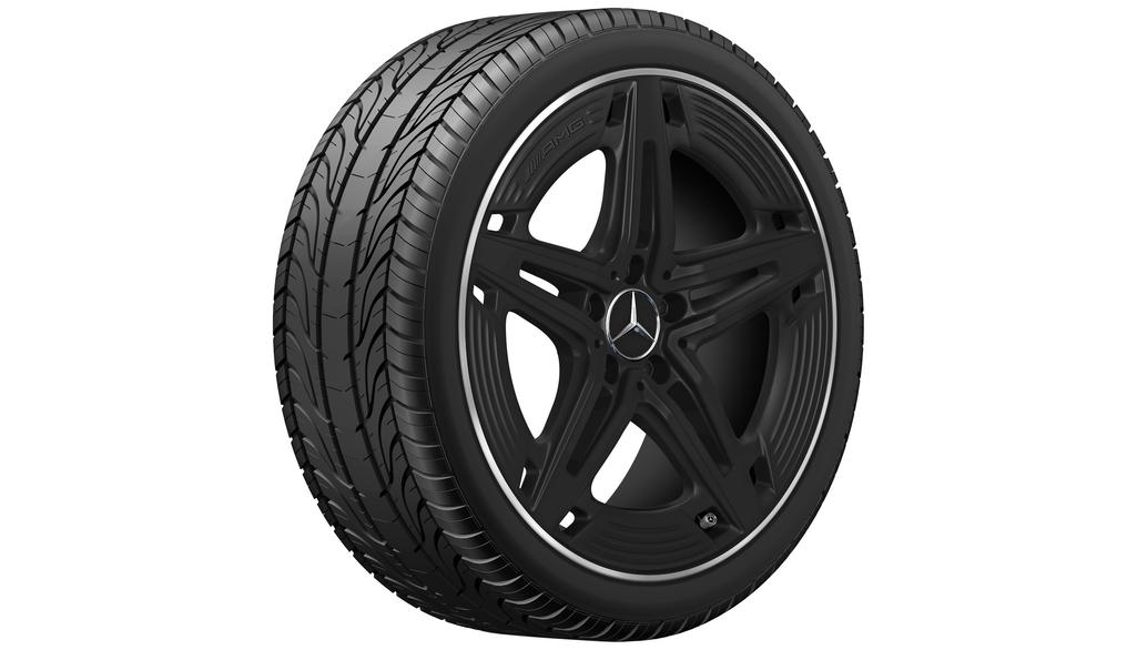 Cerchio AMG a 5 razze, 48,3 cm (19 pollici), lucido, CLA, 245/35 R19/, nero, A11840106007X71 Cerchio AMG a 5 razze, 48,3 cm (19 pollici), lucido, CLA, 245/35 R19/, nero, A11840106007X71
