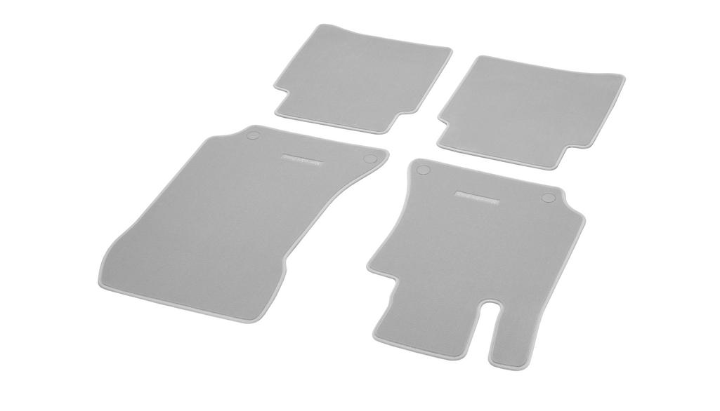 Tappetini in velluto CLASSIC, set, 4 pezzi, Classe E/CLS, grigio cristallo, A21268088017P61