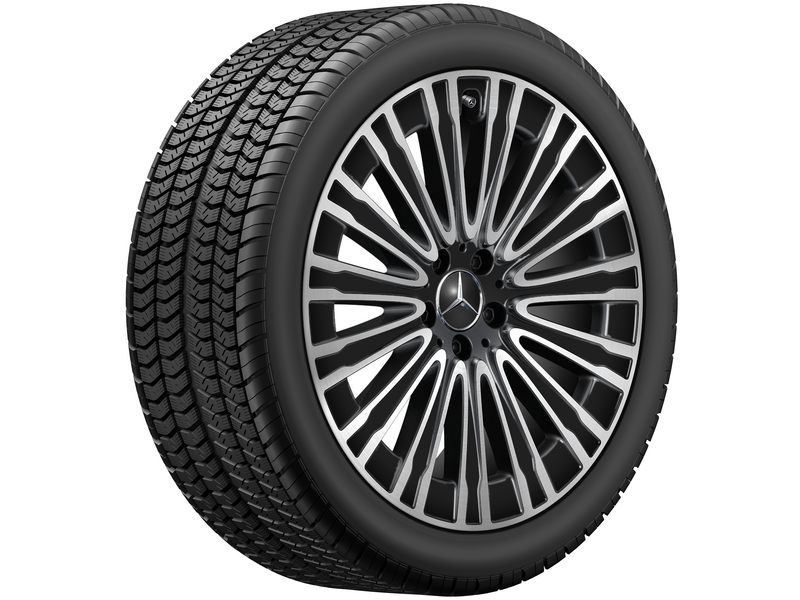 Multi-spoke wheel, Aero, 50.8 cm (20-inch), high-sheen, EQE, 255/40 R20/, black, A29540119007X23