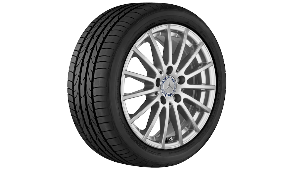 Vielspeichen-Rad Vanadiumsilber