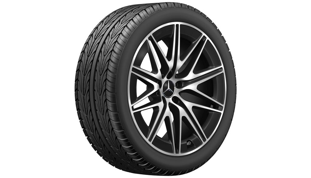 Cerchio AMG a 10 razze, 50,8 cm (20 pollici), lucido, AMG GT, 265/40 R20/, nero opaco, A29040119007X36 Cerchio AMG a 10 razze, 50,8 cm (20 pollici), lucido, AMG GT, 265/40 R20/, nero opaco, A29040119007X36