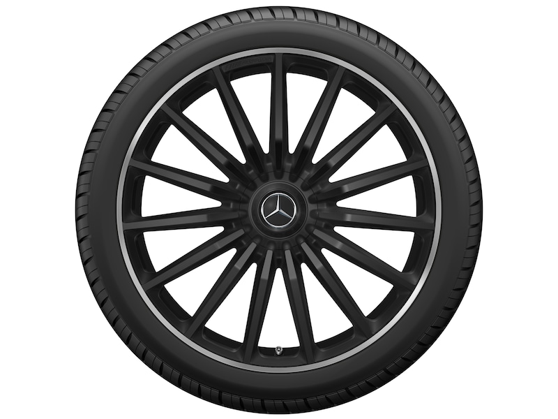 AMG multi-spoke wheel, black matt, Michelin, Pilot Alpin 5 SUV MO1, 325/40 R22 114V XL, winter, Q440301510920
