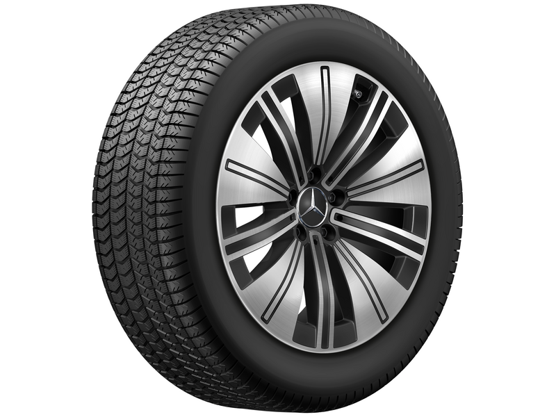 5-spoke wheel, gloss black, Goodyear, UltraGrip Performance + MO, 235/55 R19 105H XL, Winter, Q440141410750
