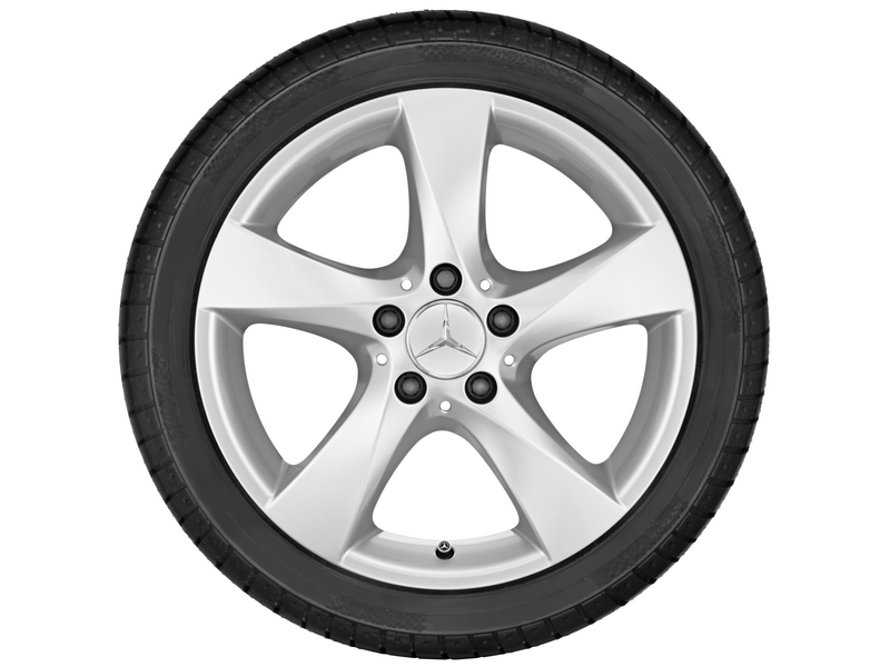 5-spoke wheel, vanadium silver, Continental, ContiWinterContact TS 830 P, 225/55 R17 101V XL, winter, Q44019111074A