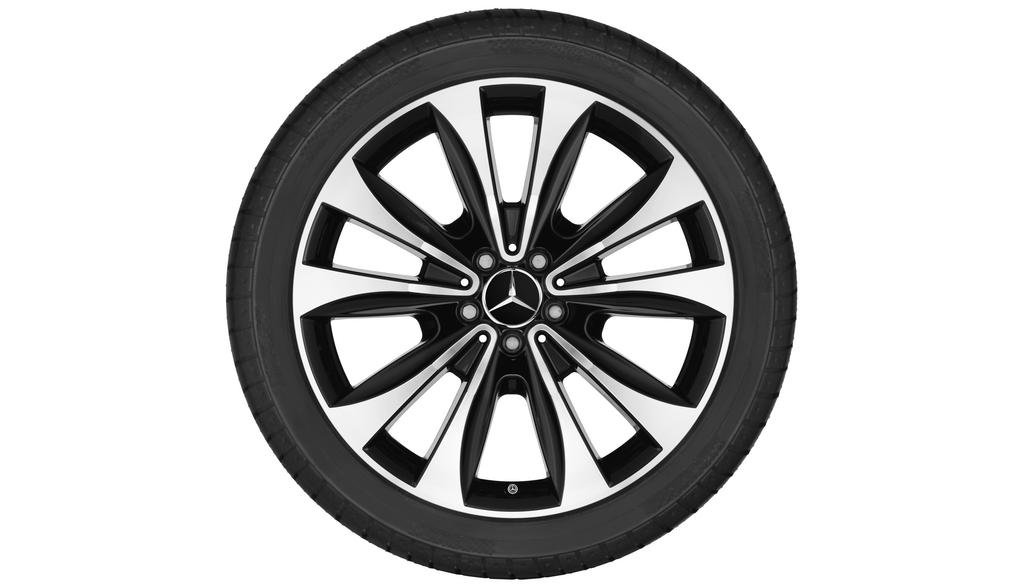 5-Doppelspeichen-Rad Schwarz Glanzgedreht, Pirelli, Scorpion Verde MO, 265/45 R20 104Y, Sommer, Q440651710330