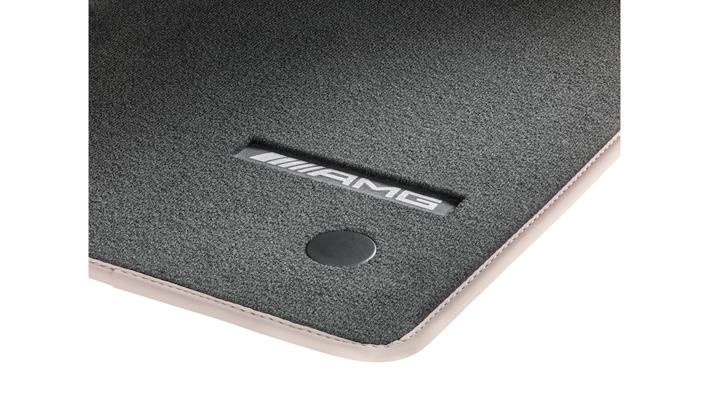 AMG velour mats, set, 4-piece, with AMG web logo, G-Class, magma gray, A46568063017Q17