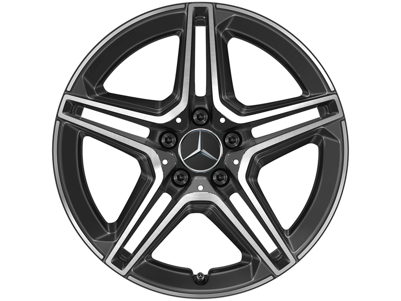 AMG 5-Doppelspeichen-Rad Schwarz Glanzgedreht, Bridgestone, Blizzak LM001 MO, 225/45 R18 91H, Winter, Q440141910970G1