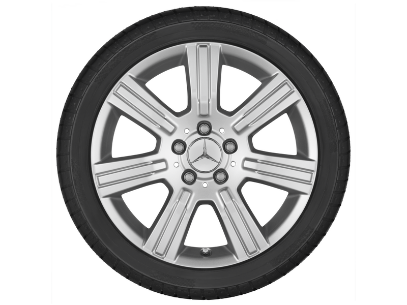 7-Speichen-Rad, 43,2 cm (17 Zoll), GLK, 235/60 R17/, titansilber, A20440188029765
