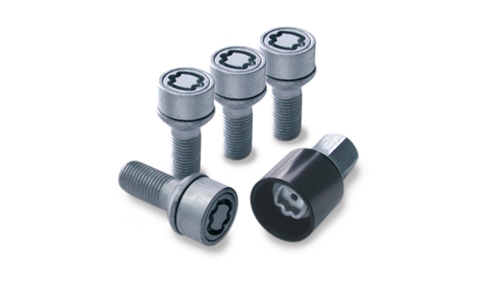 Radsicherungssatz, M12 x 1,5 x 40, (u.a. CLC/ SLK-SLC/ E-Klasse), silberfarben, B66470154 Radsicherungssatz, M12 x 1,5 x 40, (u.a. CLC/ SLK-SLC/ E-Klasse), silberfarben, B66470154