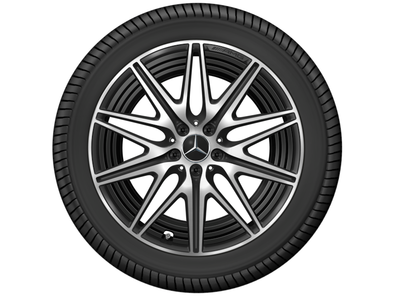 AMG10-spoke wheel, matt black gloss turned, Continental, WinterContact TS 860 S MO1, 255/45 R20 105V XL, winter, Q440301110470