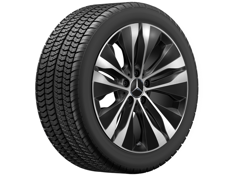 5-twin-spoke wheel, Aero, 45.7 cm (18-inch), high-sheen, C-Class, 225/45 R18/, black, A20640173007X23