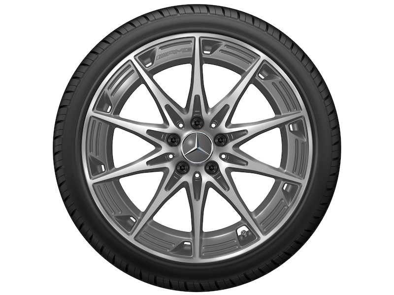 AMG Leichtmetallrad, im 10-Speichen-Design, 48,3 cm (19 Zoll) AMG Leichtmetallrad, im 10-Speichen-Design, 48,3 cm (19 Zoll)