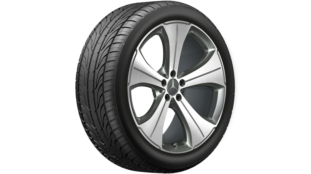 5-Speichen-Rad Grau Himalaya Glanzgedreht, Continental, SportContact 6 MO, 275/45 R21 107Y, Sommer, Q4406511105000J2022